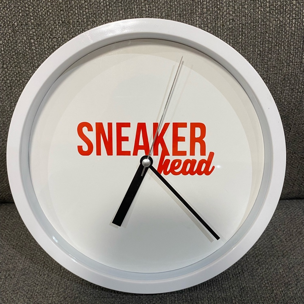 Sneakerhead wallclock handmade size 8 3/4